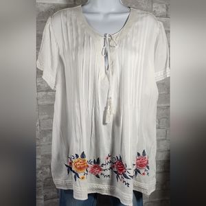 Forgotten Grace Embroidered Top